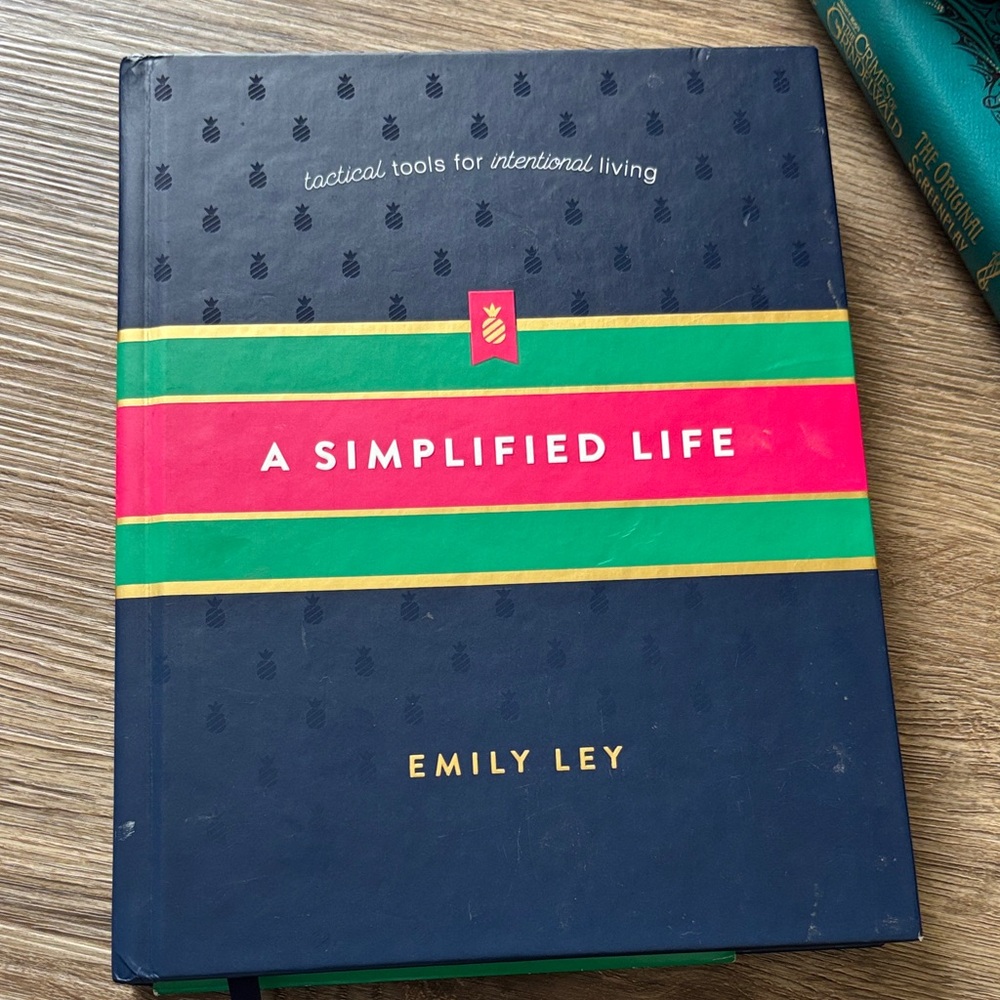 A Simplified Life Book - Navy and Red